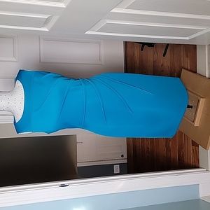 Calvin Klein teal scuba dress